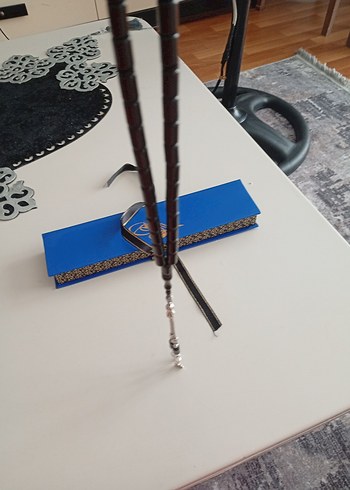 Beden Renk Mavi Kapaklı Osmanlıca tesbih