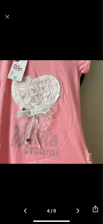 8 Yaş Beden pembe Renk 7 ,8 yaş tshirt