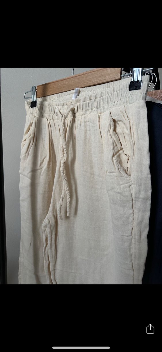 Nakışlı Bej müslin Kısa Kollu Gömlek takım - Görsel 2