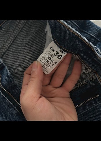 Lacivert Kadın Denim Pantolon - Görsel 5