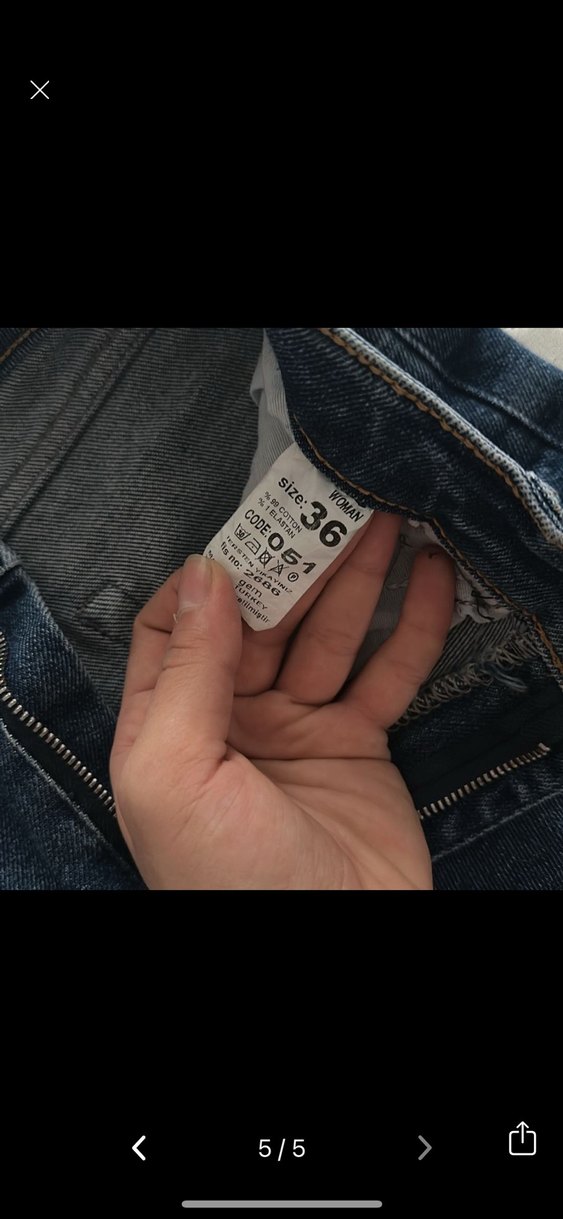 Lacivert Kadın Denim Pantolon - Görsel 5