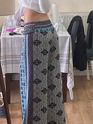 m Beden mavi Renk Bohem Pantalon