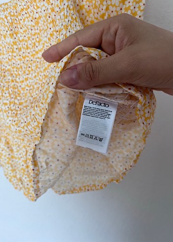 Defacto Balon kollu Bluz butter yellow