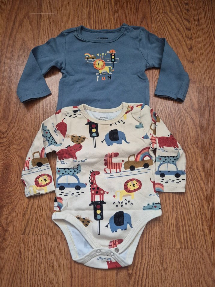 Uzun Kollu Pamuklu Bebek 2 li Body Seti - Görsel 2