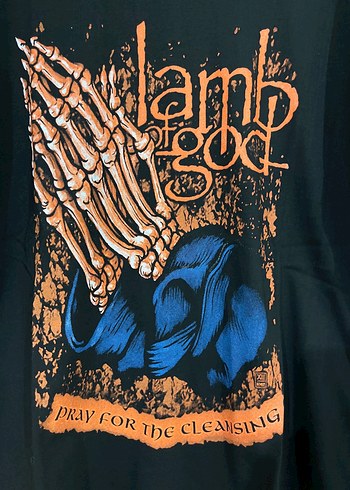 m Beden Lamb of God Baskılı geniş kesim tshirt