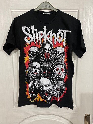 Slipknot baskılı geniş kesim tshirt