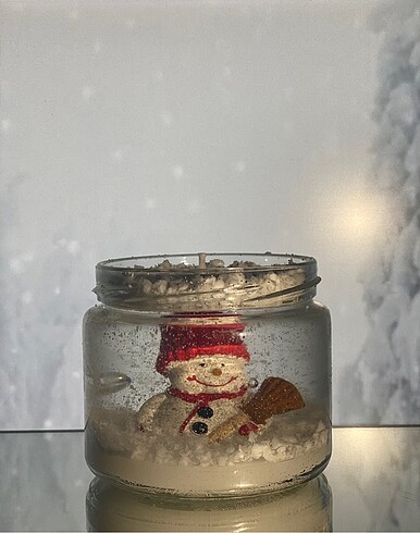 Kardan adamlı jel mum