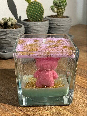 Mini ayıcıklı jel mum