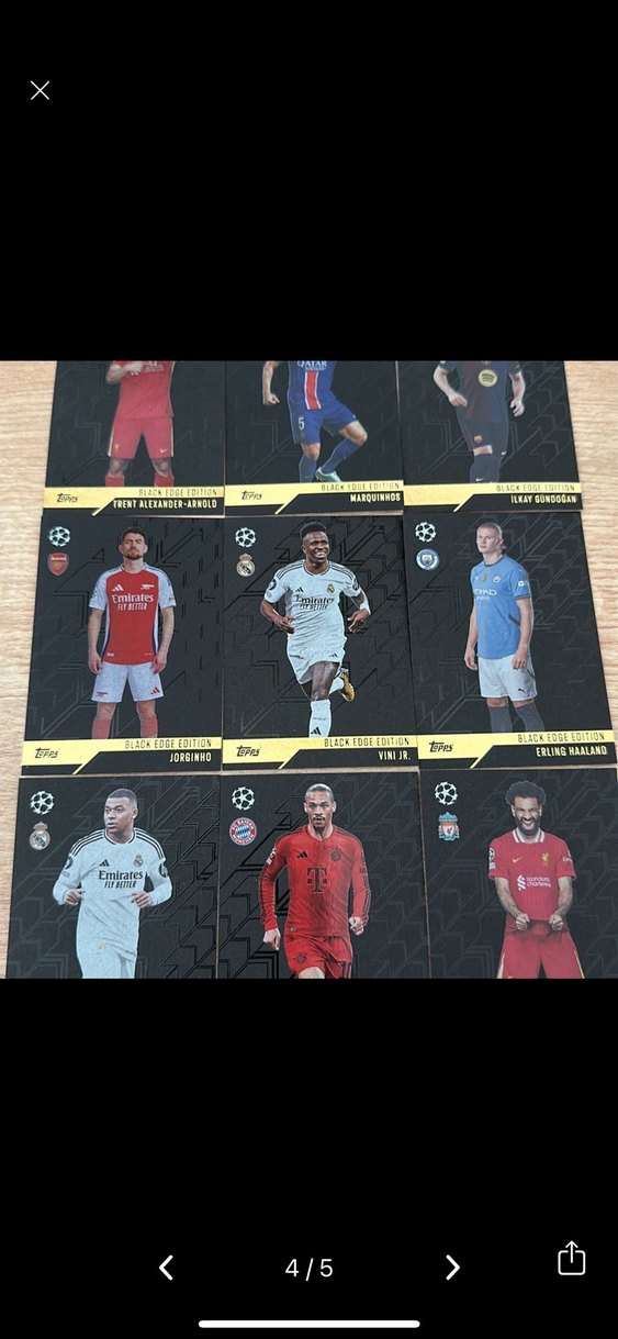 TOPPS MATCH ATTAX 24/25 BLACK EDGE EDİTİON TAM TAKIM SET - Görsel 4