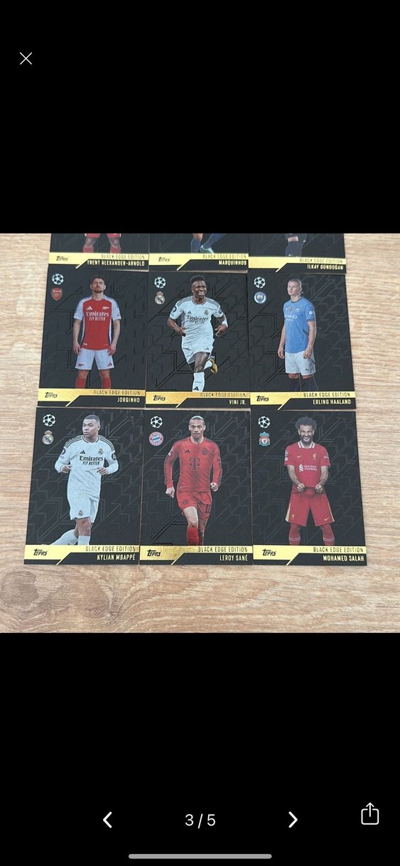TOPPS MATCH ATTAX 24/25 BLACK EDGE EDİTİON TAM TAKIM SET - Görsel 3