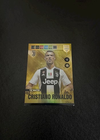 PANİNİ FİFA 365 2019 CRİSTİANO RONALDO RARE TOP MASTER KARTI - Görsel 2