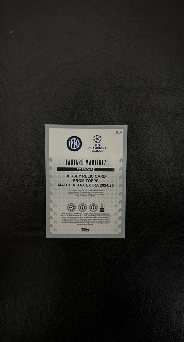 TOPPS MATCH ATTAX EXTRA 24/25 LAUTARO MARTİNEZ FORMA RELİC KARTI - Görsel 2