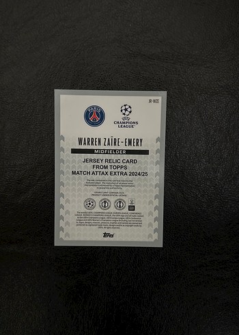 TOPPS MATCH ATTAX EXTRA 24/25 ZAİRE-EMERY FORMA PARÇA RELİC KART - Görsel 2
