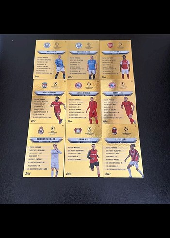 TOPPS MATCH ATTAX 24/25 GOLD EDGE EDİTİON TAM TAKIM SET - Görsel 3