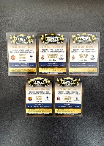 TOPPS MATCH ATTAX 24/25 HALL OF FAME TAM TAKIM SET - Görsel 2