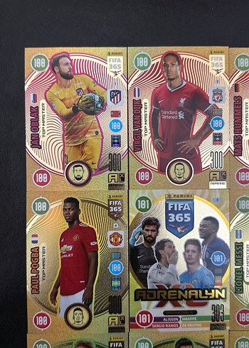 PANİNİ FİFA 365 2021 RARE TOP MASTER İNVİNCİBLE TAM TAKIM SET - Görsel 5