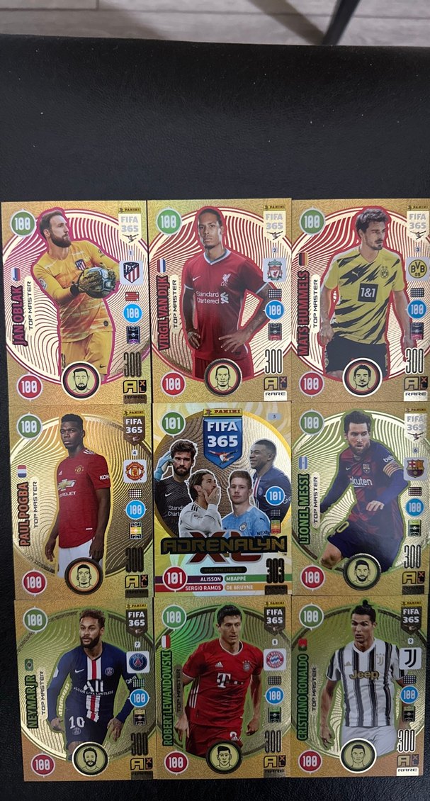 PANİNİ FİFA 365 2021 RARE TOP MASTER İNVİNCİBLE TAM TAKIM SET - Görsel 2