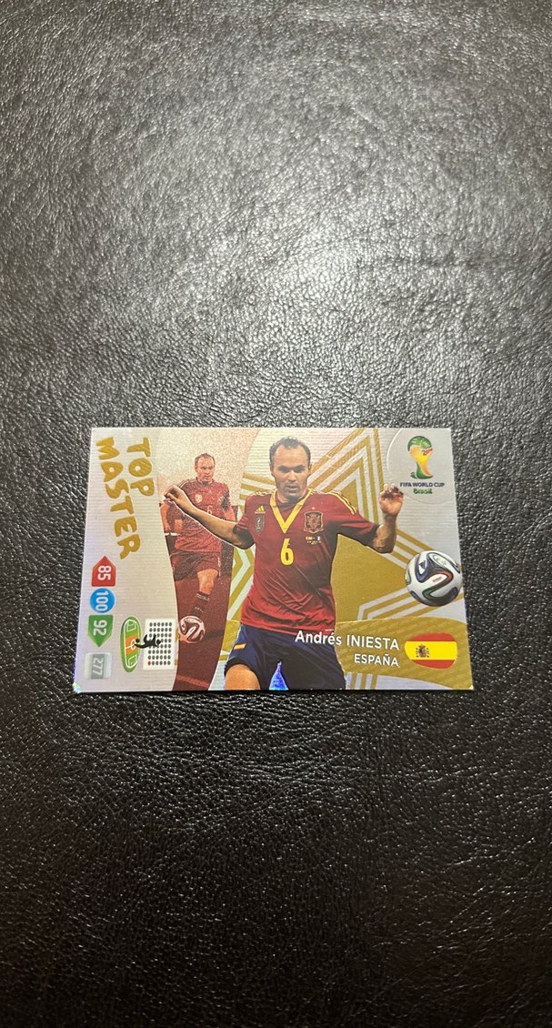 PANİNİ FİFA WORLD CUP 2014 ANDRES İNİESTA TOP MASTER KARTI - Görsel 2