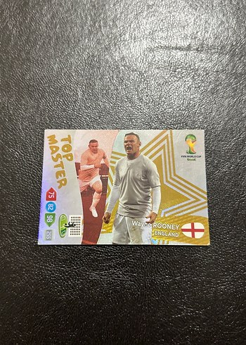PANİNİ FİFA WORLD CUP 2014 WAYNE ROONEY TOP MASTER KARTI - Görsel 2