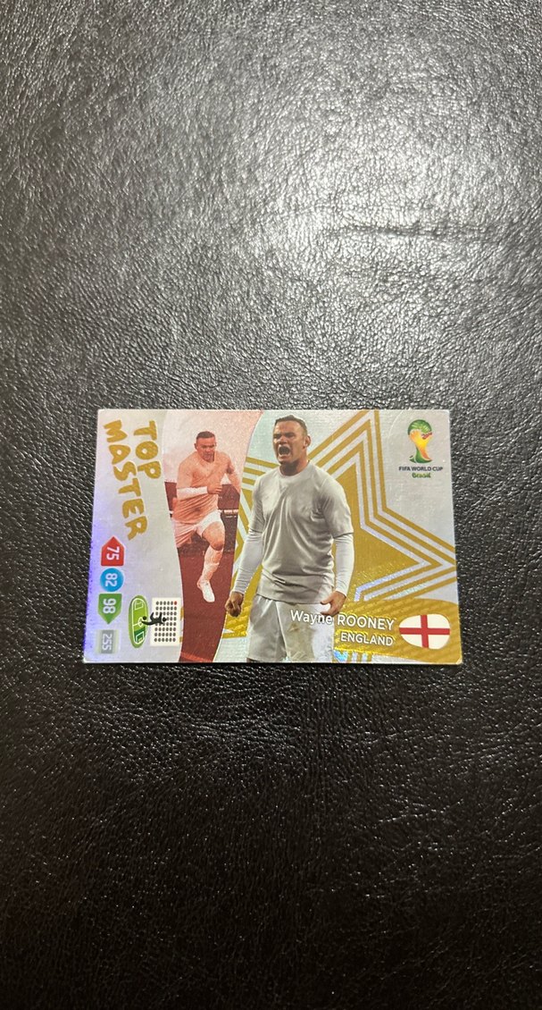 PANİNİ FİFA WORLD CUP 2014 WAYNE ROONEY TOP MASTER KARTI - Görsel 2