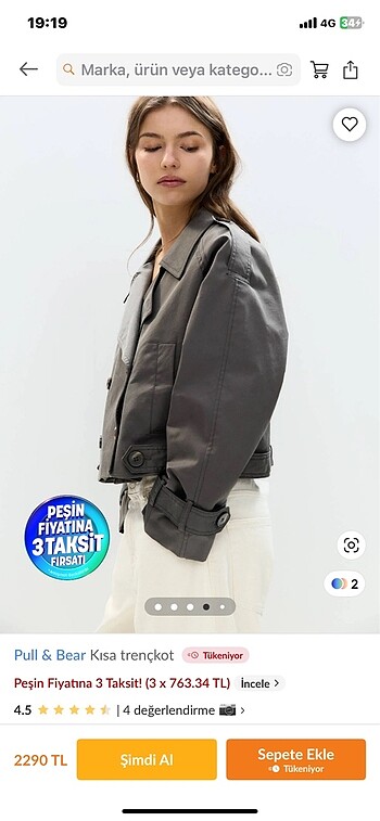 Pull& bear trençkot