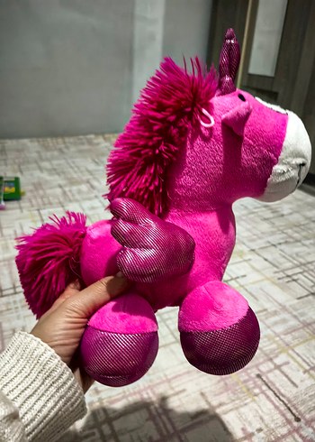 Beden Pembe Renkli Yumuşak Unicorn Peluş Oyuncak
