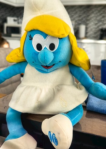 Renkli Mavi masal ve ninni anlatan Peluş Oyuncak Şirinler - Görsel 8