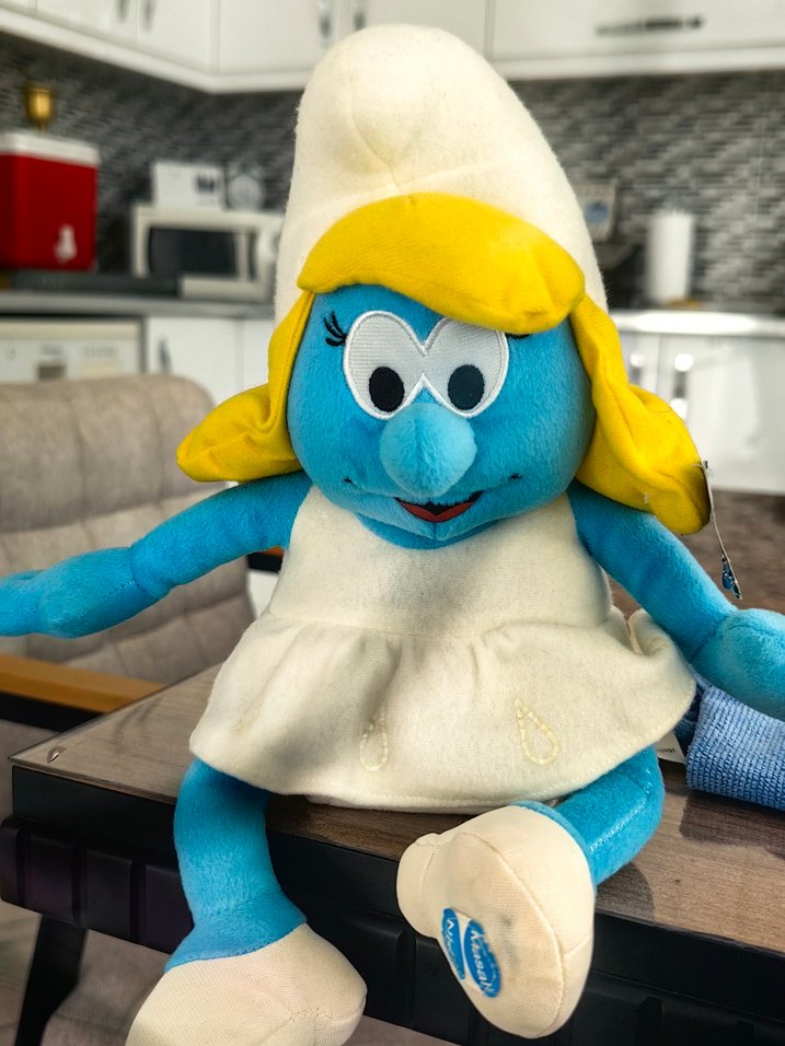 Renkli Mavi masal ve ninni anlatan Peluş Oyuncak Şirinler - Görsel 5