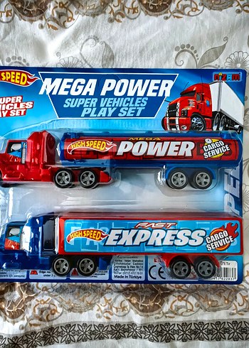 Mega Power Renkli Oyuncak Kamyon Seti - Görsel 2