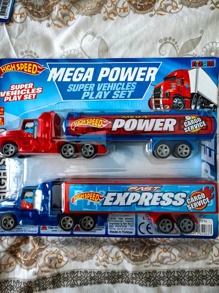 Mega Power Renkli Oyuncak Kamyon Seti - Görsel 3