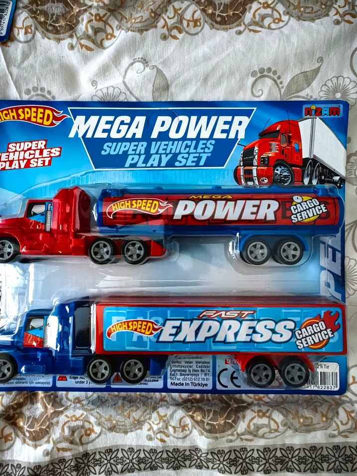 Mega Power Renkli Oyuncak Kamyon Seti - Görsel 4