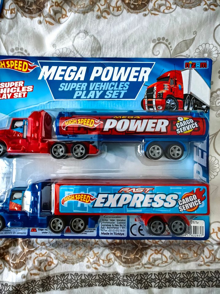 Mega Power Renkli Oyuncak Kamyon Seti - Görsel 2