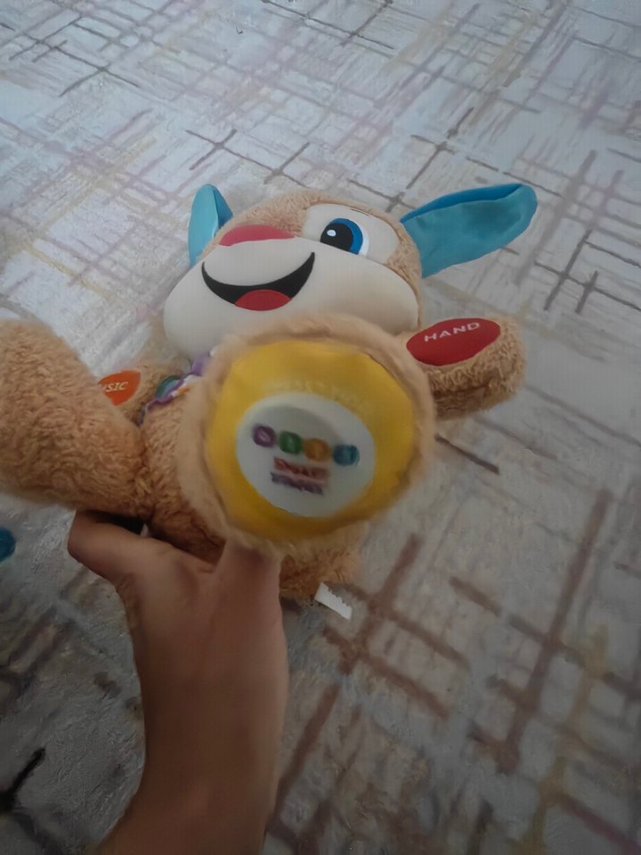 Renkli Eğitici Peluş Köpek Oyuncak - Görsel 2