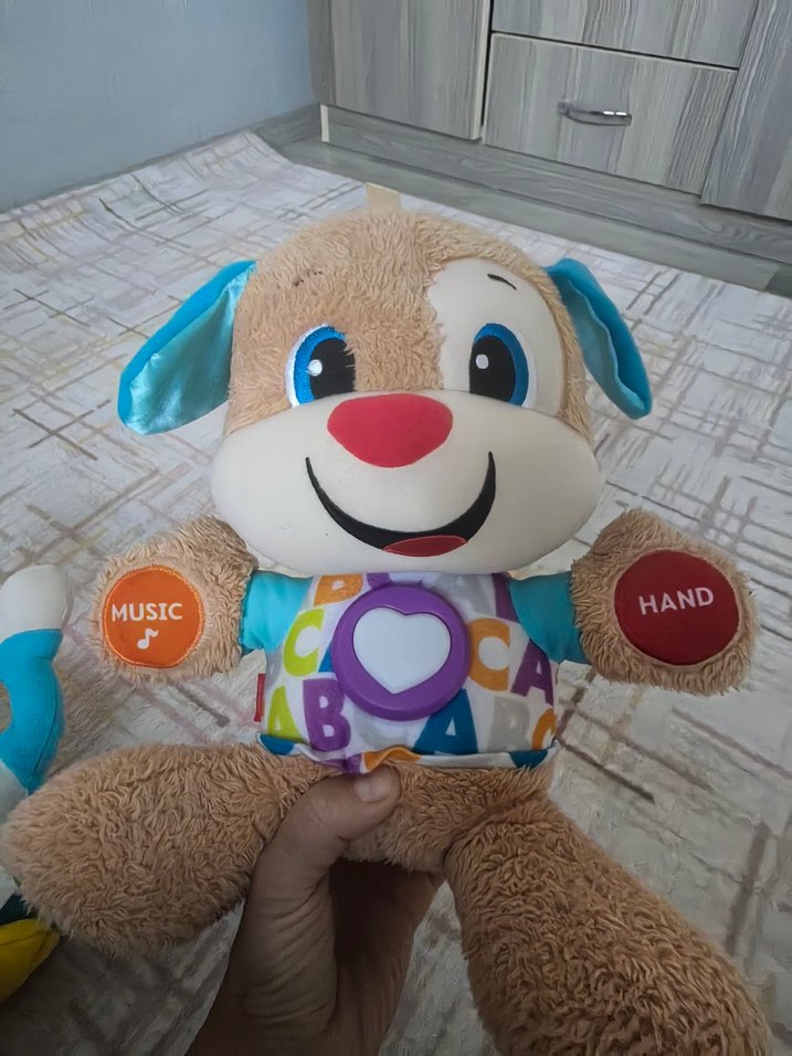 Renkli Eğitici Peluş Köpek Oyuncak - Görsel 5