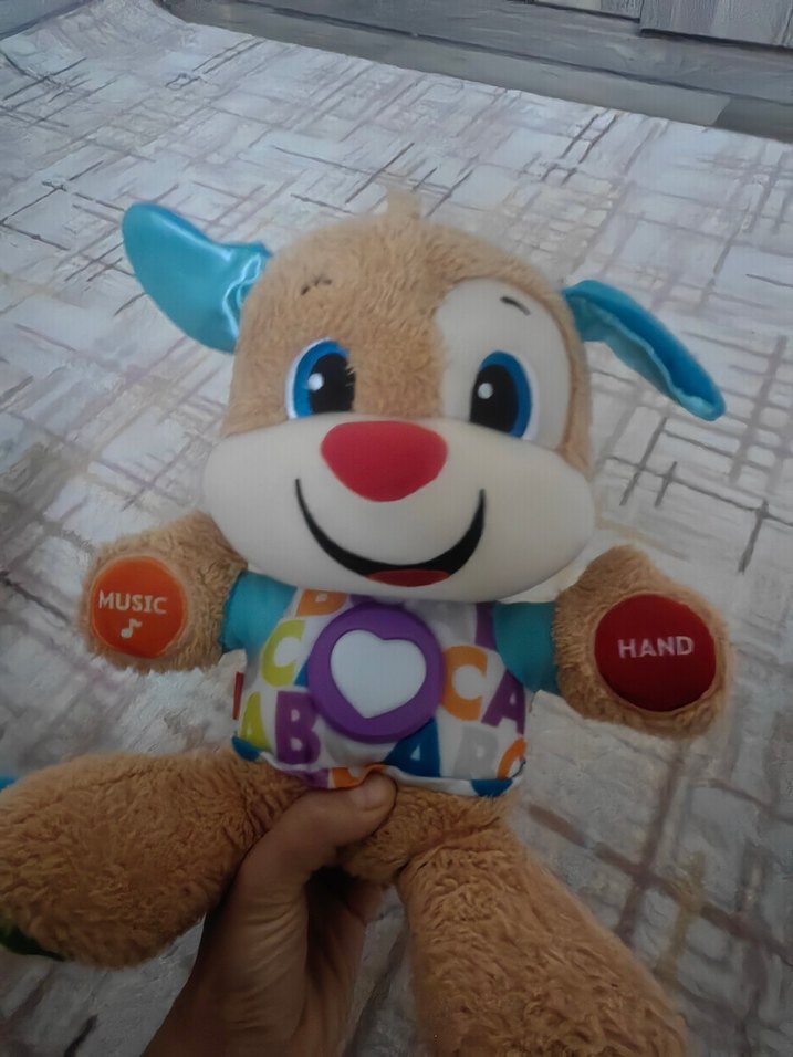 Renkli Eğitici Peluş Köpek Oyuncak - Görsel 3