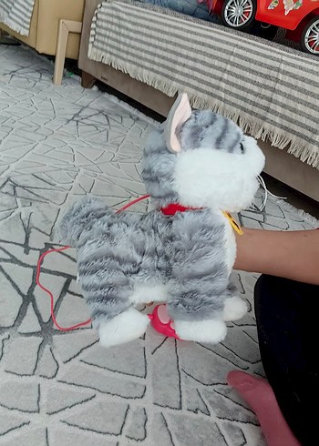 Gri Peluş Kedi Oyuncakları - Görsel 3