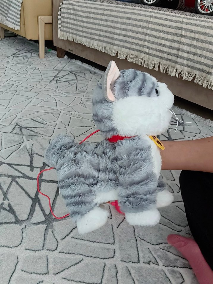 Gri Peluş Kedi Oyuncakları - Görsel 2