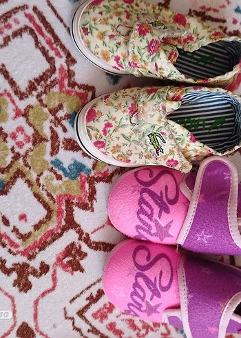 Renkli Nakışlı Kız Çocuk Spor Ayakkabı - Görsel 2