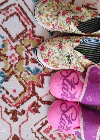 Renkli Nakışlı Kız Çocuk Spor Ayakkabı - Görsel 4