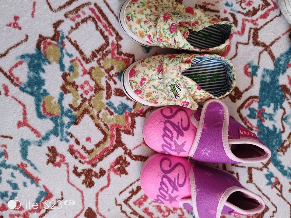 Renkli Nakışlı Kız Çocuk Spor Ayakkabı - Görsel 3