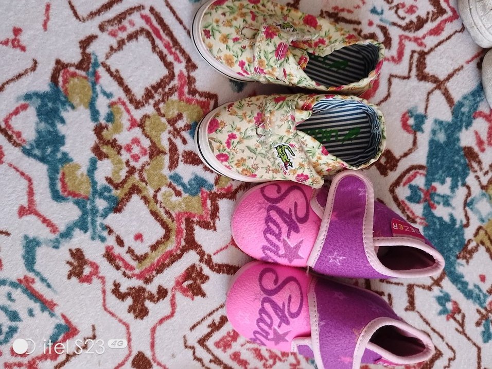 Renkli Nakışlı Kız Çocuk Spor Ayakkabı - Görsel 2