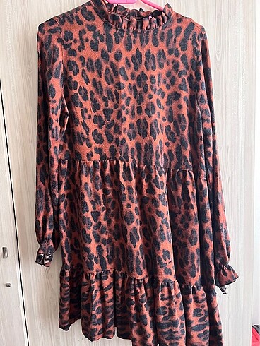 Defacto Defacto leopar elbise