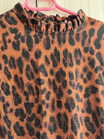 m Beden Defacto leopar elbise