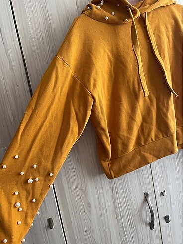 s Beden siyah Renk Boncuklu sweatshirt