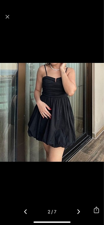 Zara siyah elbise