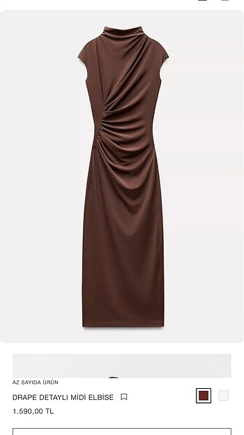 Zara drape elbise