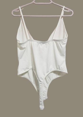 The Little White Company Dantel Detaylı Beyaz Midi Bodysuit