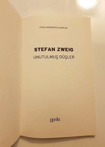Stefan Zweig - Unutulmuş Düşler - Görsel 4