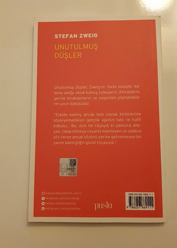 Stefan Zweig - Unutulmuş Düşler Romanı - Görsel 2