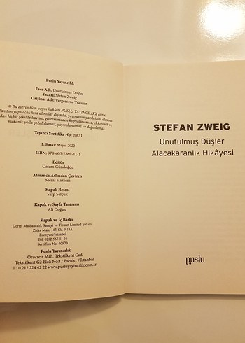 Stefan Zweig - Unutulmuş Düşler Romanı - Görsel 4